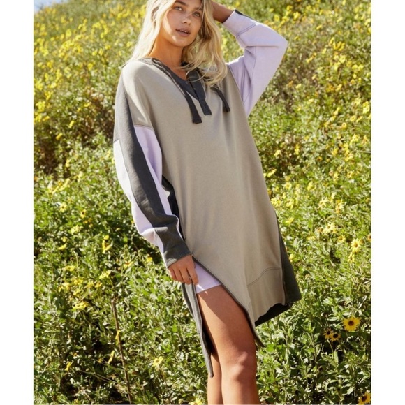 Free People Spur Of The Moment Hoodie Dress Size XS - Picture 1 of 15
